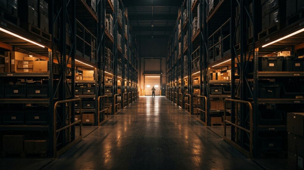 PULPO WMS vs. Oracle: Uncovering the Best in WMS Sales Services - warehouse scene