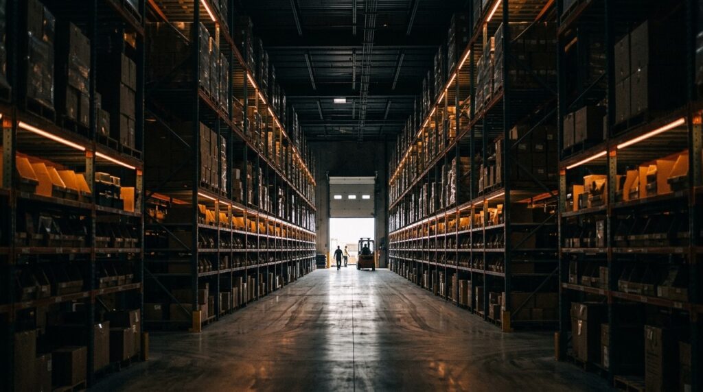 Pulpo WMS vs Royal 4 Systems: Discover the Best WMS Solution for Your Business - warehouse scene