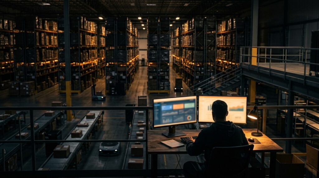 WMS Integration Process - warehouse scene